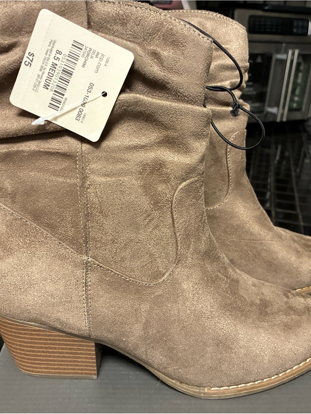 Ana Suede memory foam Ankle Boots - Taupe